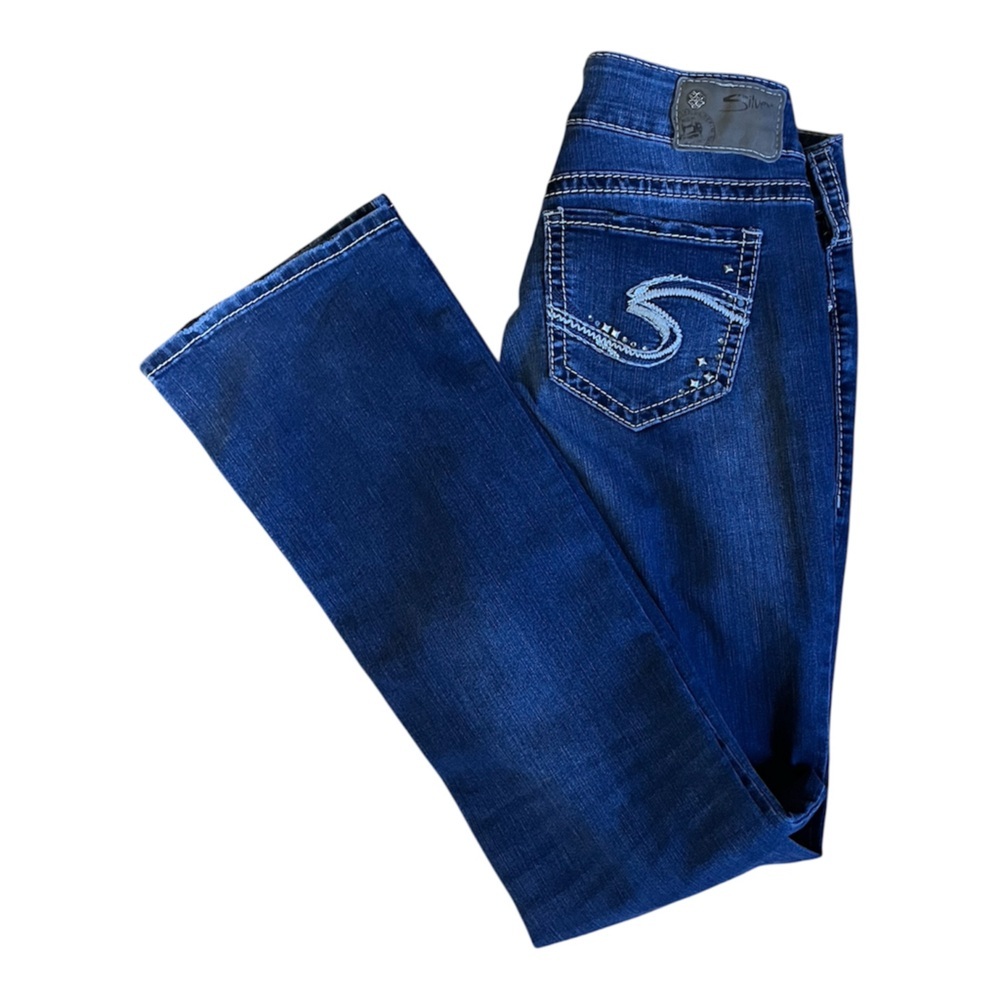Silver Suki Mid Slim Bootcut Jeans size 28/33